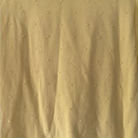 Talbots 100% Cotton Yellow Knit Sweater Size Small - Picture 5 of 7